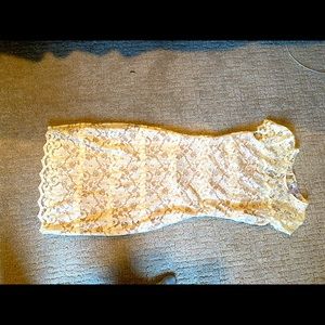 White lace Badgley Mischa dress